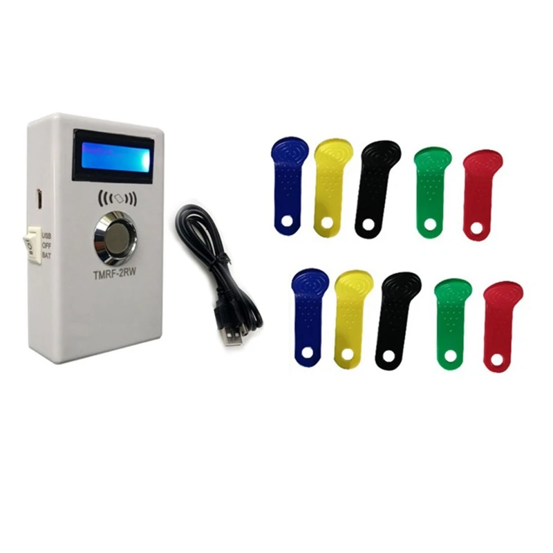 Двойной программатор IButton DS1990A, Дубликатор, копировальный аппарат, 125 кГц, Считыватель RFID, записывающее устройство RW1990, ключ-маркер T5577 RFID 
Двойной программатор IButton DS1990A, Дубликатор, копировальный аппарат, 125 кГц, Считыватель RFID, записывающее устройство RW1990, ключ-маркер T5577 RFID
