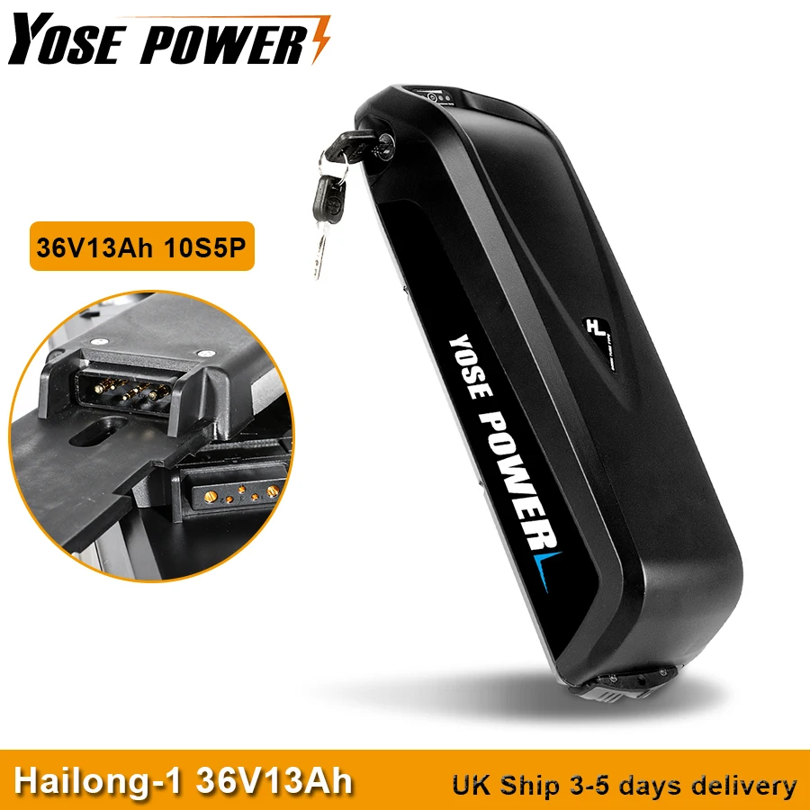 YOSE POWER Hailong Ebike Battery 36V 13Ah for Electric Bicycle Down Tube 18650 Lithium Ion Battery 36V Battery Pack E bike
YOSE POWER Hailong Ebike Battery 36V 13Ah for Electric Bicycle Down Tube 18650 Lithium Ion Battery 36V Battery Pack E bike