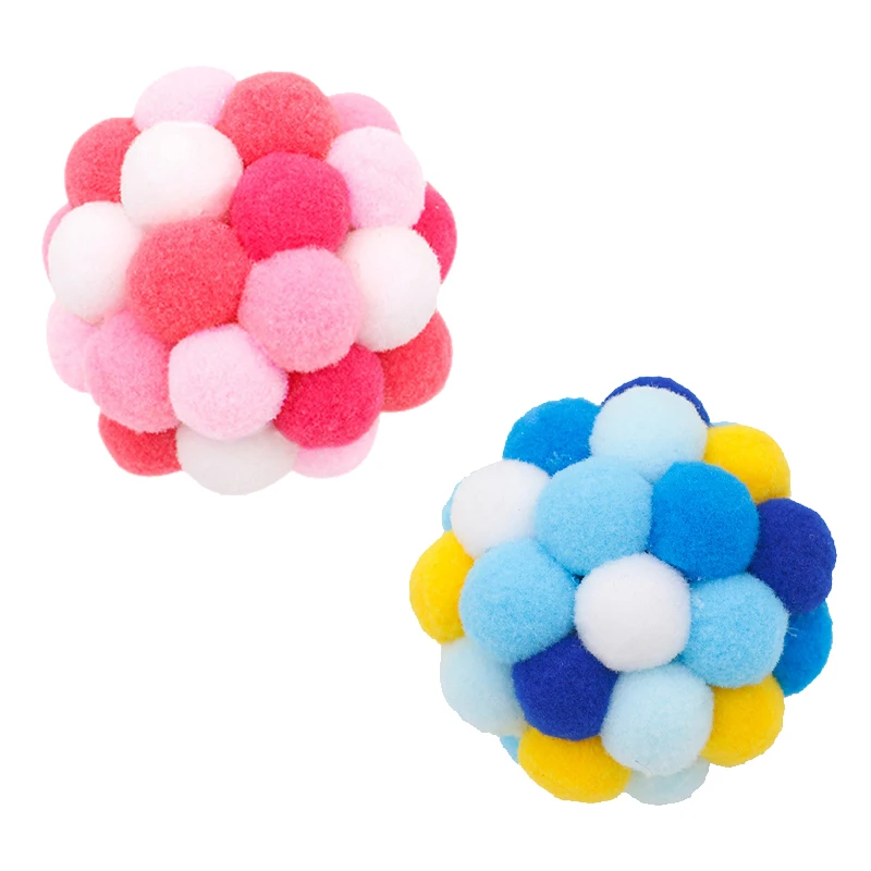 Pet Toy Fluff Knitting Cat Ball Built-in Small Bell S/M Cute Little Doll Blue Pink Puppy Training Ball Indoor Pet Products
Pet Toy Fluff Knitting Cat Ball Built-in Small Bell S/M Cute Little Doll Blue Pink Puppy Training Ball Indoor Pet Products