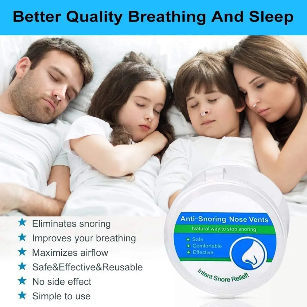 8PCS Professional Anti Snoring Device Snore Stopper Nose Vents Snore Nasal Dilators For Better Sleep Breathing Aid Nose Clip Set
8PCS Professional Anti Snoring Device Snore Stopper Nose Vents Snore Nasal Dilators For Better Sleep Breathing Aid Nose Clip Set