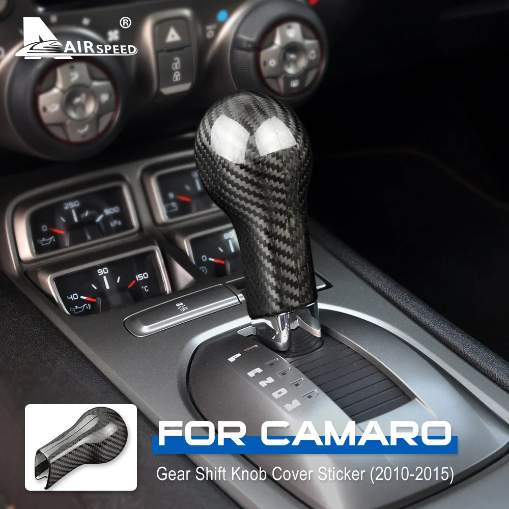 AIRSPEED for Chevrolet Camaro 2010 2011 2012 2013 2014 2015 Carbon Fiber Car Gear Shift Knob Cover Interior Trim Accessories
AIRSPEED for Chevrolet Camaro 2010 2011 2012 2013 2014 2015 Carbon Fiber Car Gear Shift Knob Cover Interior Trim Accessories