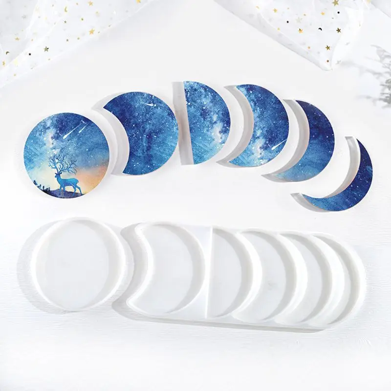 Starry Lunar Eclipse Resin Mold Astronomy Crescent Moon Phases Silicone UV Resin Casring Mold Moon Plant diy Craft Tools 
Starry Lunar Eclipse Resin Mold Astronomy Crescent Moon Phases Silicone UV Resin Casring Mold Moon Plant diy Craft Tools