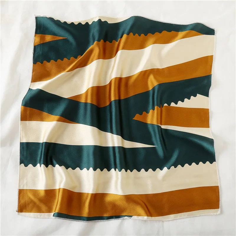 Square Neckerchief Small Silk Scarf with Strip Printing Women Bag Tie Kerchief Headband Office Lady Necktie Fashion
Square Neckerchief Small Silk Scarf with Strip Printing Women Bag Tie Kerchief Headband Office Lady Necktie Fashion