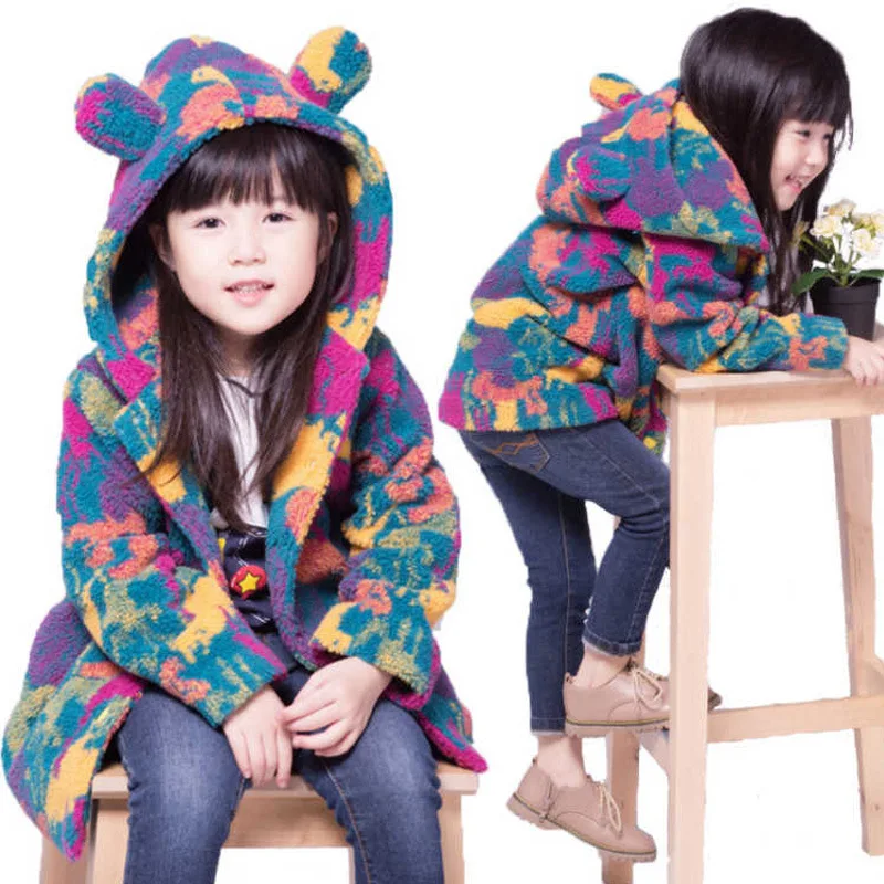 Rainbow Colorfull Girl Winter Coats with Hoodied 2021 Girl Hat Warm Fur Outcoat for Kids Furry Parkas Coats for Child
Rainbow Colorfull Girl Winter Coats with Hoodied 2021 Girl Hat Warm Fur Outcoat for Kids Furry Parkas Coats for Child