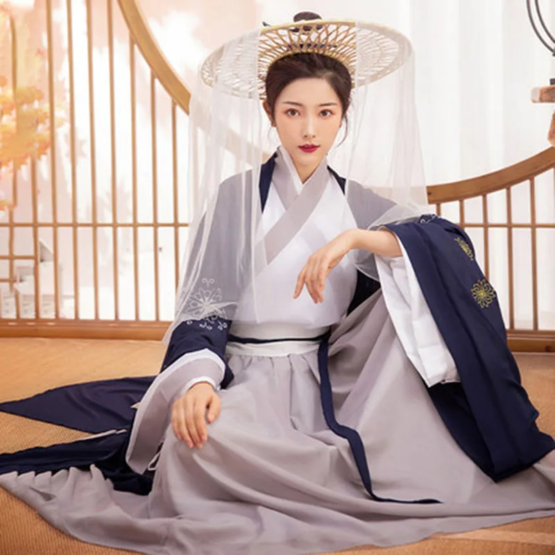 2020 New Women Hanfu Chinese Folk Dance Vintage Costume Elegant Improved Hanfu Suit Han Dynasty Swordsman Cosplay Costume Outfit
2020 New Women Hanfu Chinese Folk Dance Vintage Costume Elegant Improved Hanfu Suit Han Dynasty Swordsman Cosplay Costume Outfit