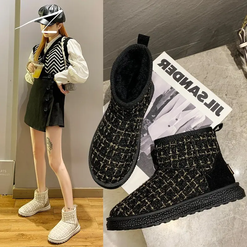 2021 Winter Sheepskin And Wool All-in-One Snow Boots Women's Short-Tube Cotton Shoes Thick-Soled Anti-Skid Warm Boots botines
2021 Winter Sheepskin And Wool All-in-One Snow Boots Women's Short-Tube Cotton Shoes Thick-Soled Anti-Skid Warm Boots botines