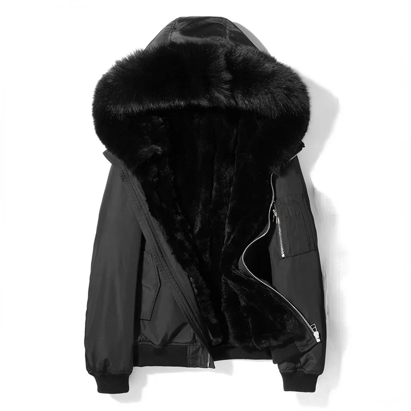 2021 Winter Hooded Big Fox Fur Collar Parkas Black Warm Thick Mink Fur Liner Jackets Men Clothes Casaco Masculino Inverno Gmm501
2021 Winter Hooded Big Fox Fur Collar Parkas Black Warm Thick Mink Fur Liner Jackets Men Clothes Casaco Masculino Inverno Gmm501