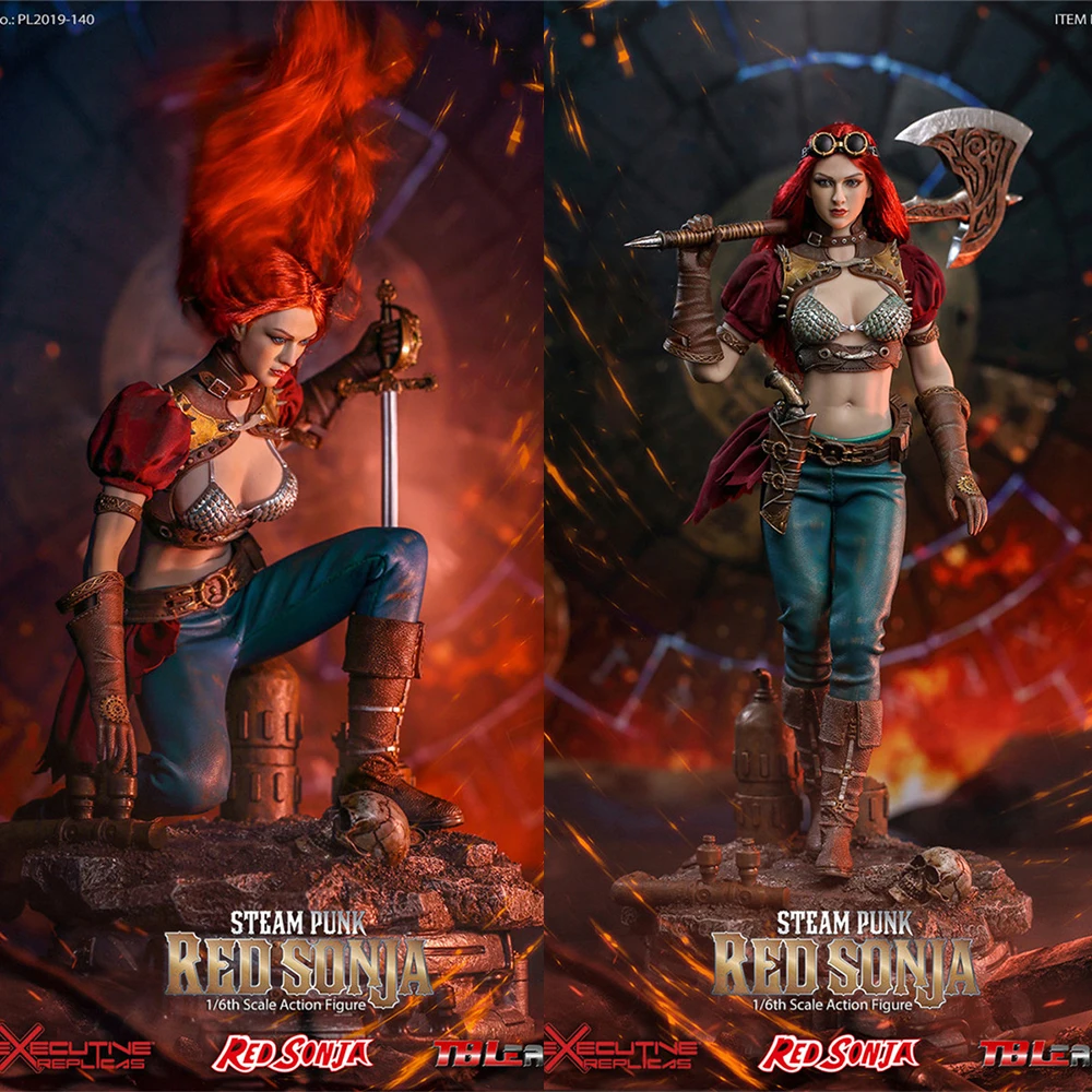 PL2019-140 1/6 Scale Full Set Queen Excalibur Steam Punk Red Sonja Action Figure with Base Accessory Model for Fans
PL2019-140 1/6 Scale Full Set Queen Excalibur Steam Punk Red Sonja Action Figure with Base Accessory Model for Fans