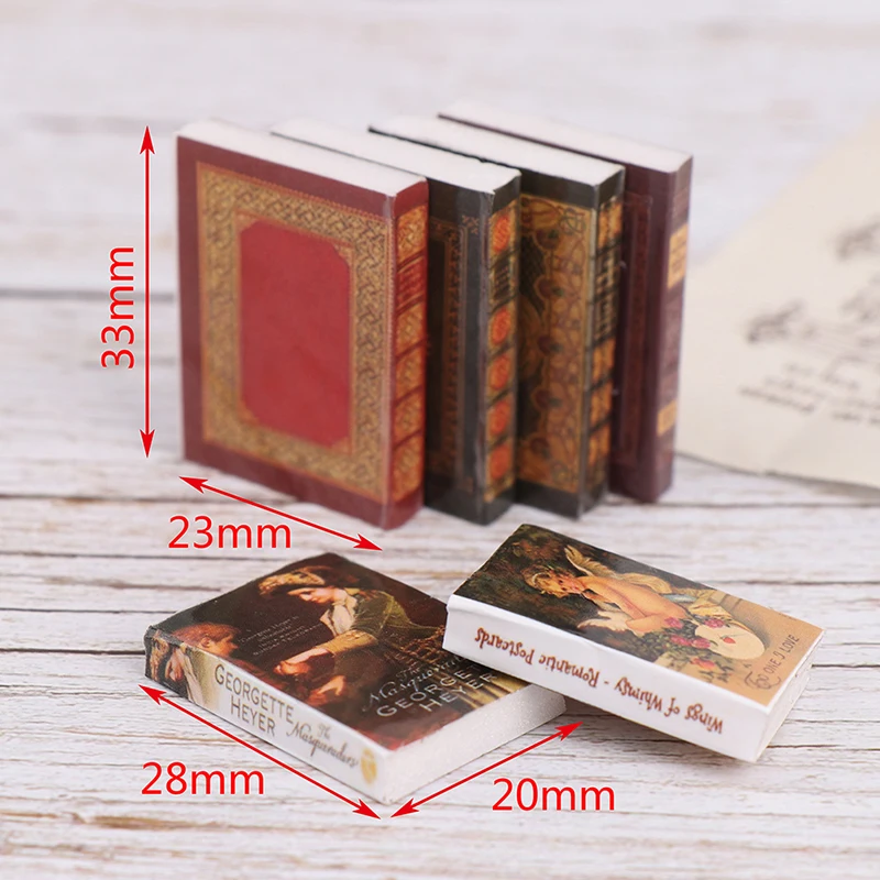 1/12 Dollhouse Miniature Book Model Notebook Toy For Doll House Furniture Decor 6Pcs/set
1/12 Dollhouse Miniature Book Model Notebook Toy For Doll House Furniture Decor 6Pcs/set