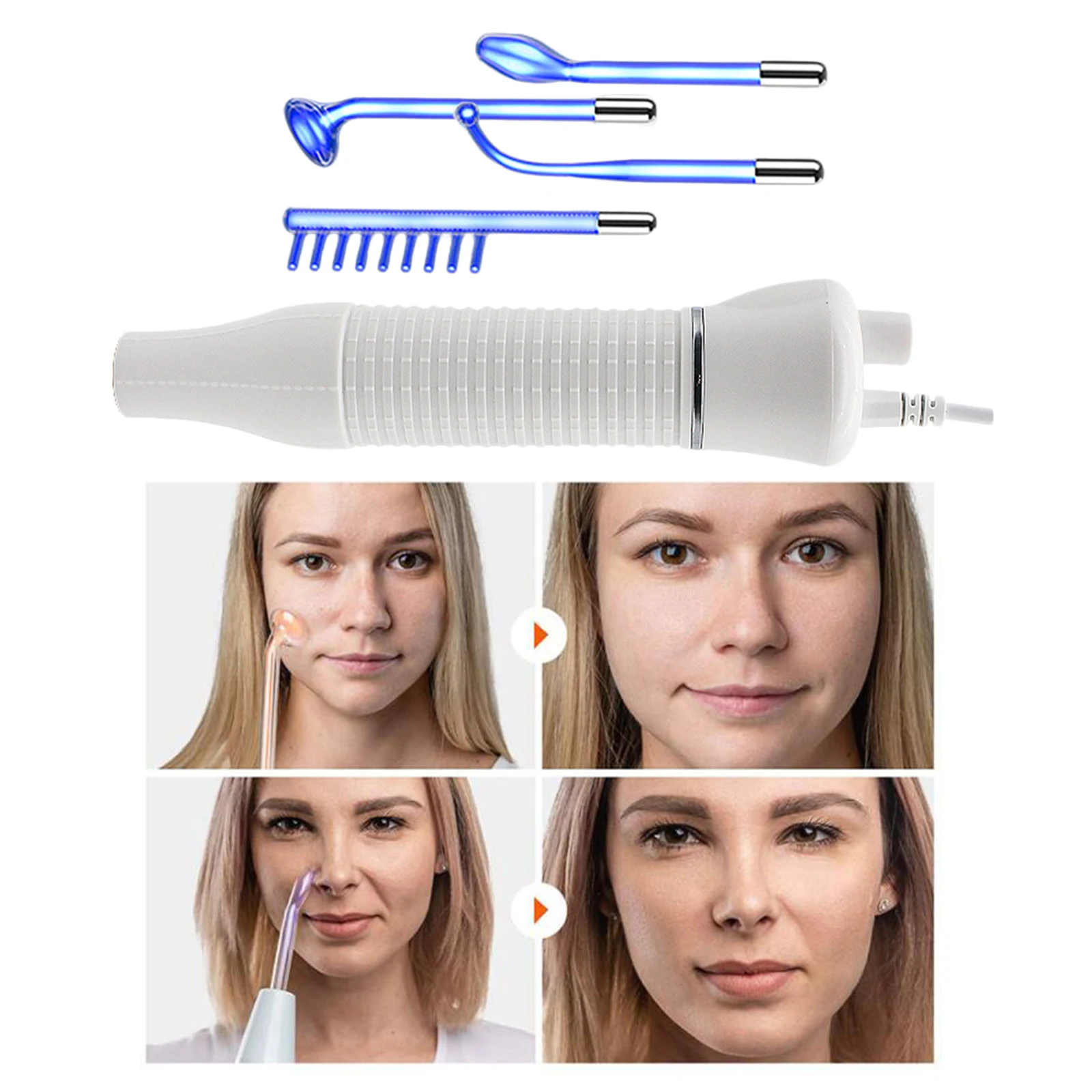 Portable Handheld High Frequency Facial Wand Face Machine Device Skin Tightening Spot Acne Remover EU
Portable Handheld High Frequency Facial Wand Face Machine Device Skin Tightening Spot Acne Remover EU