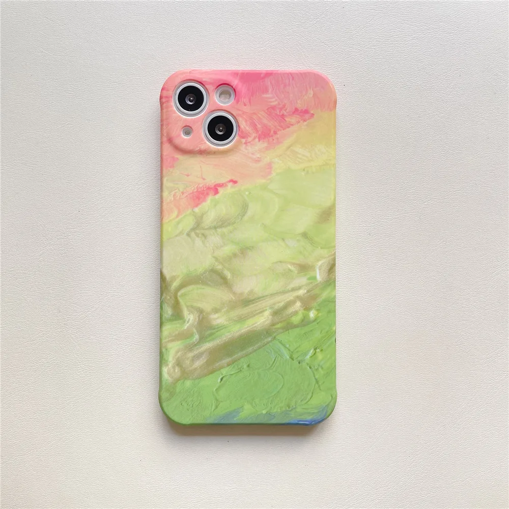 Color Gradient Oil Painting Marble Phone Case For iPhone 13 12 11 PRO MAX XS X XR 7 8PLUS Cartoon Silicone Soft Protective Cover
Color Gradient Oil Painting Marble Phone Case For iPhone 13 12 11 PRO MAX XS X XR 7 8PLUS Cartoon Silicone Soft Protective Cover