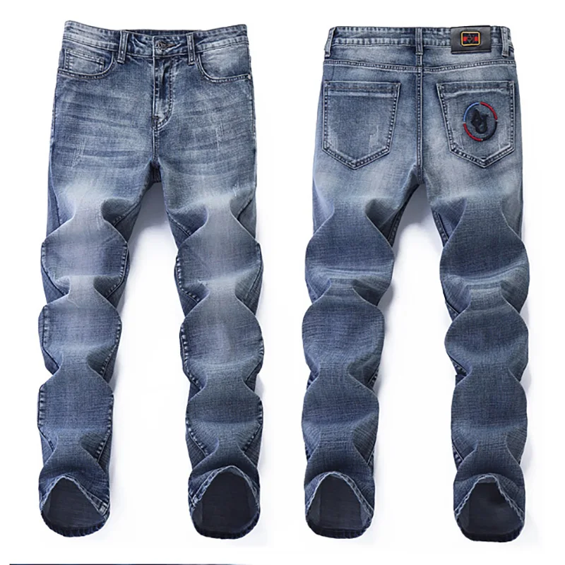 Italy Fashion Mens Brand Denim Jeans Slim Fit Straight Thin Light Blue Stretch Business Jeans Men Pants Smart Causal Trousers 
Italy Fashion Mens Brand Denim Jeans Slim Fit Straight Thin Light Blue Stretch Business Jeans Men Pants Smart Causal Trousers