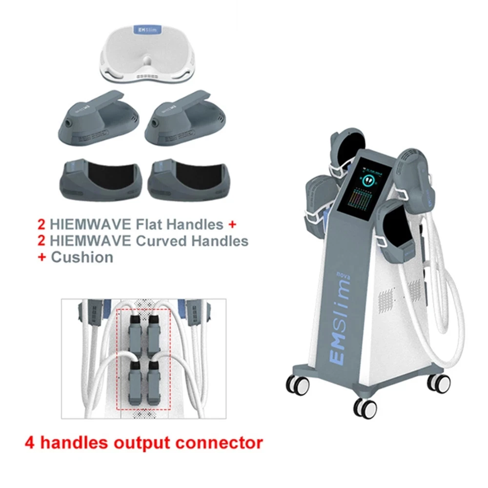 The latest factory price EMSlim RF electromagnetic weight loss machine emslim NEO fat reduction machine has four handles 
The latest factory price EMSlim RF electromagnetic weight loss machine emslim NEO fat reduction machine has four handles