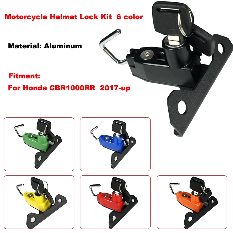 New arrivals! For Honda CBR1000RR CBR1000 RR 2017 2018 2019 Motorcycle Helmet Lock Mount Hook 6 color Side Anti-theft Security
New arrivals! For Honda CBR1000RR CBR1000 RR 2017 2018 2019 Motorcycle Helmet Lock Mount Hook 6 color Side Anti-theft Security
