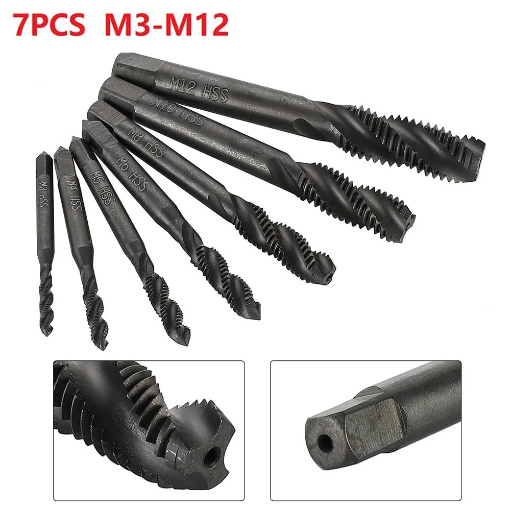 7PCS HSS Machine Screw Thread Metric Plug Tap Drill Set M3 M4 M5 M6 M8 M10 M12 Thread Metric Plug Tap Machinist Tool Fast Ship
7PCS HSS Machine Screw Thread Metric Plug Tap Drill Set M3 M4 M5 M6 M8 M10 M12 Thread Metric Plug Tap Machinist Tool Fast Ship