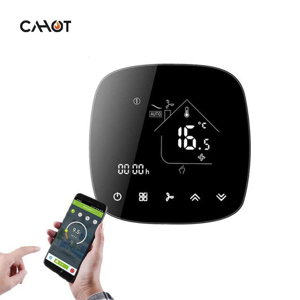 Программируемый термостат для смартфона CAHOT Cobblestone Black WiFi LCD управление через приложение контроль температуры кондиционирования воздуха
Программируемый термостат для смартфона CAHOT Cobblestone Black WiFi LCD управление через приложение контроль температуры кондиционирования воздуха