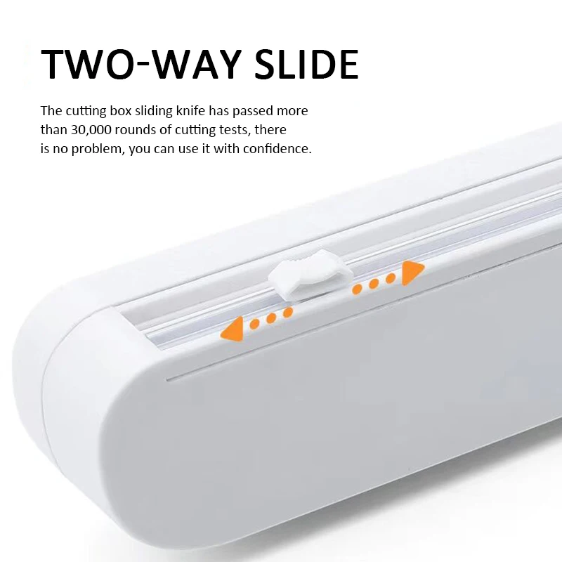 Punch-free Fixing Food Wrap Dispenser Cutter Plastic Cling Film Wrap Dispenser Film Cutter Storage Holder Kitchen Accessories
Punch-free Fixing Food Wrap Dispenser Cutter Plastic Cling Film Wrap Dispenser Film Cutter Storage Holder Kitchen Accessories