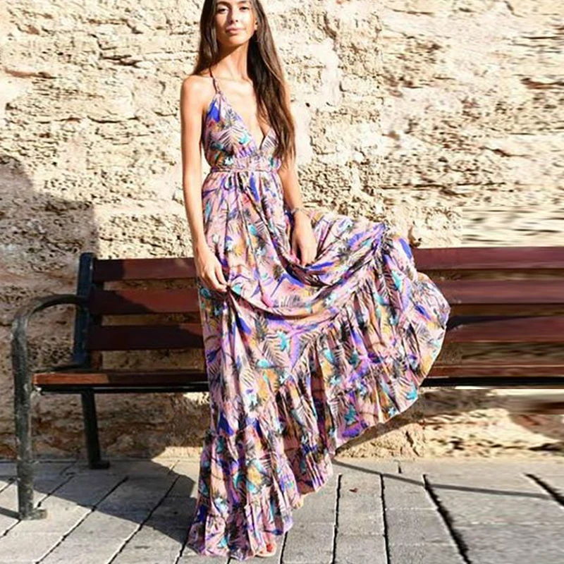 TEELYNN Boho Цветочный принт макси платья для женщин в винтажном стиле без рукавов с открытой спиной 2021 сексуальный глубокий v-образный вырез летнее платье на бретелях платье длинное платье Vestidos
TEELYNN Boho Цветочный принт макси платья для женщин в винтажном стиле без рукавов с открытой спиной 2021 сексуальный глубокий v-образный вырез летнее платье на бретелях платье длинное платье Vestidos