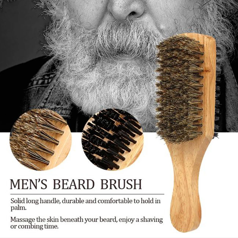 Men's Pig bristles Brush-Natural Wooden Wave Brush For Male, Styling Beard Hairbrush For Short, Long, Thick, Curly, Wavy Hair
Men's Pig bristles Brush-Natural Wooden Wave Brush For Male, Styling Beard Hairbrush For Short, Long, Thick, Curly, Wavy Hair