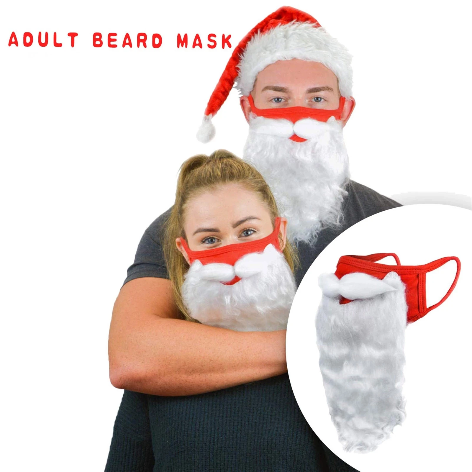 Creative Santa Claus Beard Masks Christmas Decoration Adult Unisex Funny Reusable Santa Beard Face Covers for Xmas Cosplay Party
Creative Santa Claus Beard Masks Christmas Decoration Adult Unisex Funny Reusable Santa Beard Face Covers for Xmas Cosplay Party