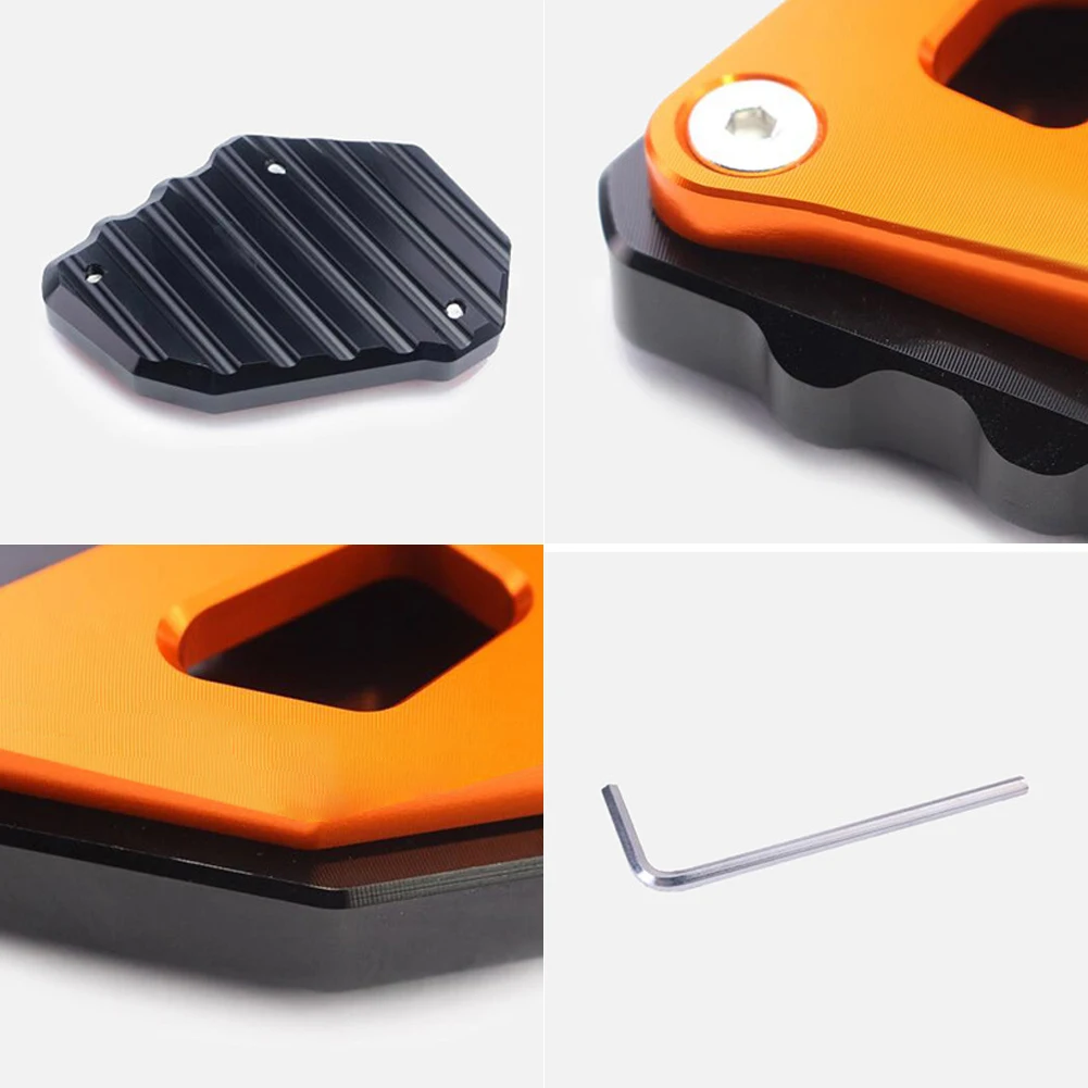 Motorcycle Kickstand Pad Heavy-Duty Aluminum Alloy Side Stand Extension Enlarger Pad for KTM 1290 1050 1190 ADV Accessories
Motorcycle Kickstand Pad Heavy-Duty Aluminum Alloy Side Stand Extension Enlarger Pad for KTM 1290 1050 1190 ADV Accessories