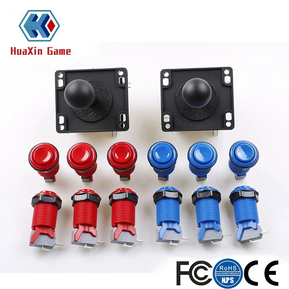 American Style Arcade Joystick Parts DIY Kit with 2x8 Way Joystick+12 HAPP Push Buttons For Arcade Machine Mame Jamma PC Games
American Style Arcade Joystick Parts DIY Kit with 2x8 Way Joystick+12 HAPP Push Buttons For Arcade Machine Mame Jamma PC Games