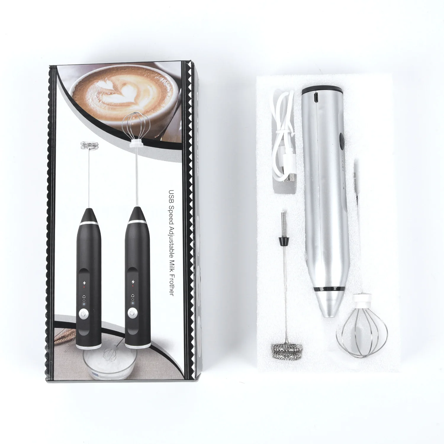 New USB Electric Milk Frother Foam Maker Whisk Mixer Hand-held Rechargeable Tool
New USB Electric Milk Frother Foam Maker Whisk Mixer Hand-held Rechargeable Tool