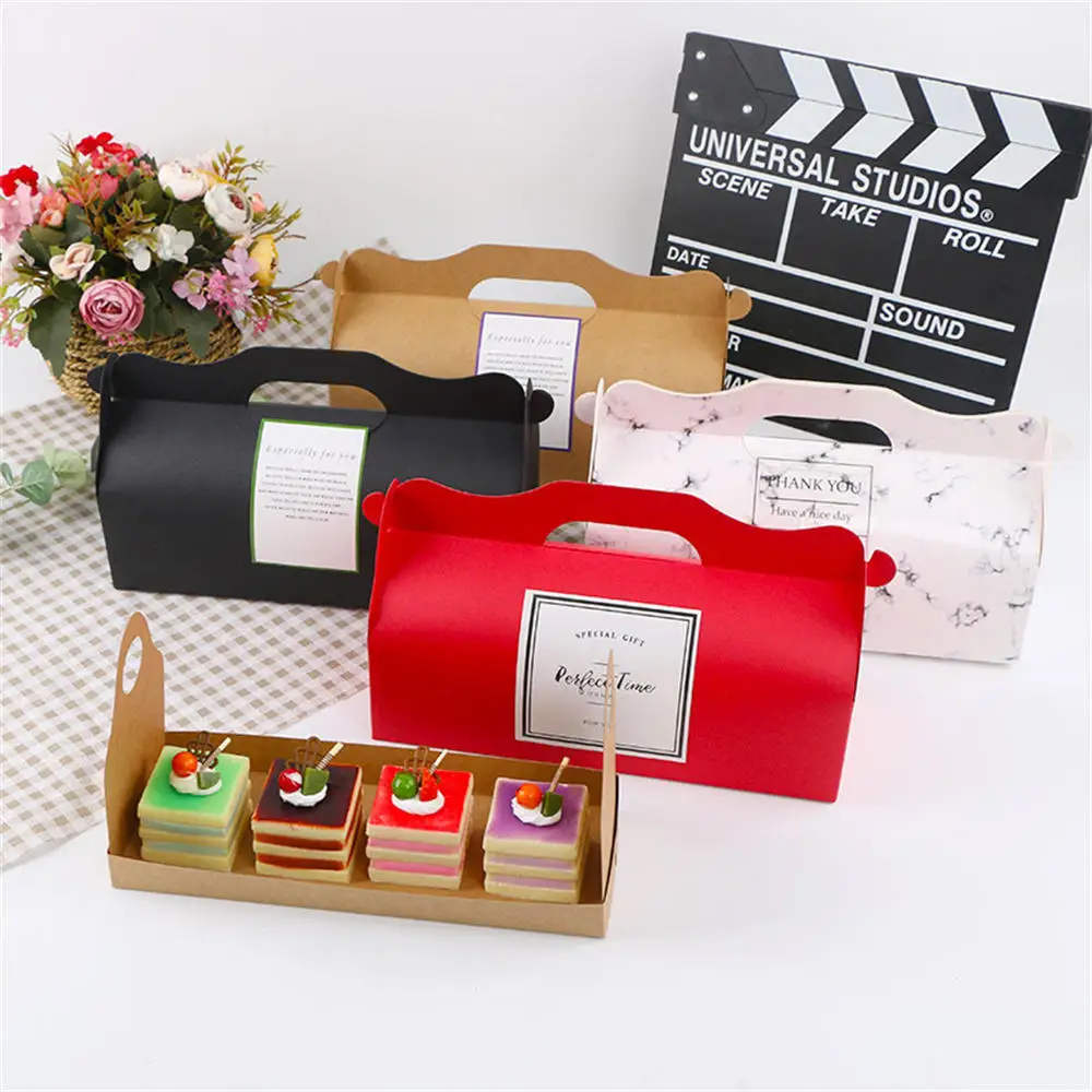 

Упаковочная коробка для длинных тортов, портативная фотография, Стандартные Контейнеры, подарок на день Святого Валентина, коробка для хра...