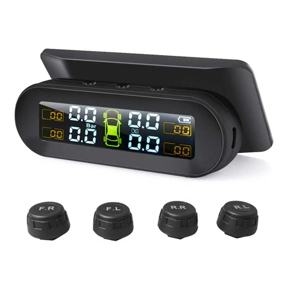 Solar Power TPMS With Digital LCD Display Car Tire Pressure Alarm Monitor Auto Security System Tyre Pressure Temperature Warning
Solar Power TPMS With Digital LCD Display Car Tire Pressure Alarm Monitor Auto Security System Tyre Pressure Temperature Warning