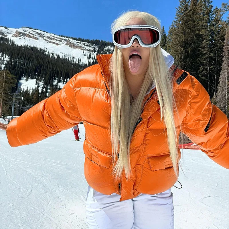 Winter Cropped Cotton Down Jacket Coat Zipper Thick Fluffy Puffer Keep Warm Snow Casual Simple Loose Outwear Oversized Female
Winter Cropped Cotton Down Jacket Coat Zipper Thick Fluffy Puffer Keep Warm Snow Casual Simple Loose Outwear Oversized Female