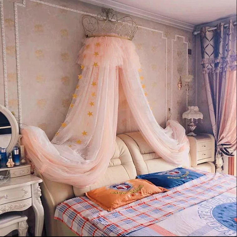 European style iron bed curtain frame crown curtain frame Princess bedside decoration bracket mosquito net rack display
European style iron bed curtain frame crown curtain frame Princess bedside decoration bracket mosquito net rack display