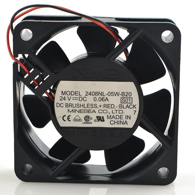 Двухшаровой инверторный охлаждающий вентилятор для NMB 6020 2408NL 05W B20 6 см 24 В 0