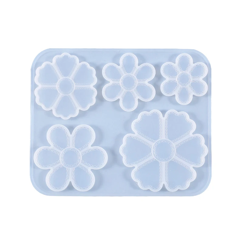 DIY Crystal Epoxy Mold Handmade Five Petals Hanging Pendant Jewelry Silicone Mold
DIY Crystal Epoxy Mold Handmade Five Petals Hanging Pendant Jewelry Silicone Mold