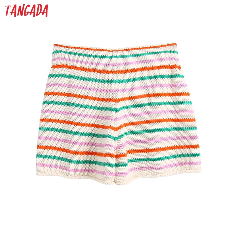 Tangada 2021 New Women Elegant Striped Knit Skirt Shorts Strethy Waist Bow Shorts Pantalones BE691
Tangada 2021 New Women Elegant Striped Knit Skirt Shorts Strethy Waist Bow Shorts Pantalones BE691