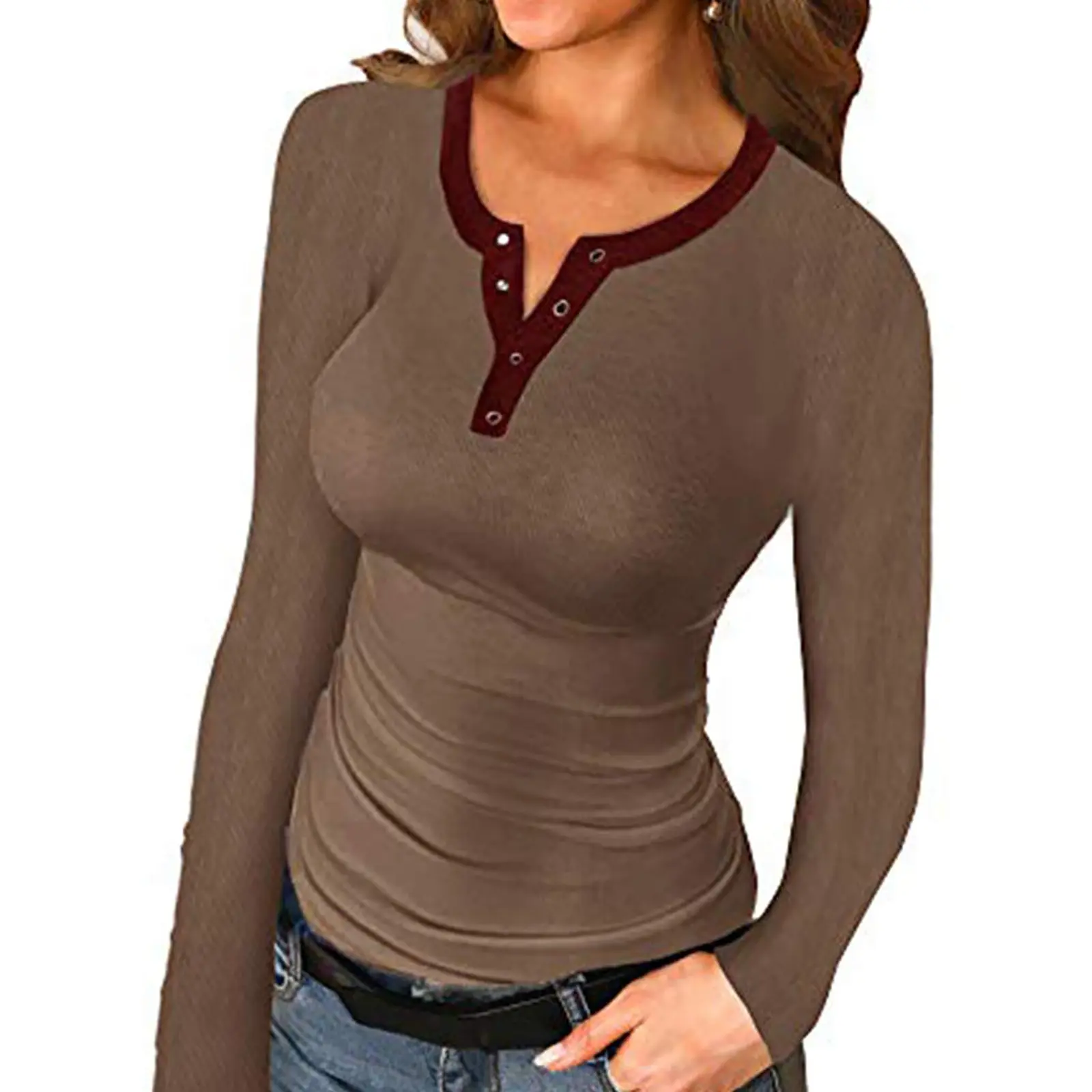 Women Casual Solid Fashion T Shirt Deep V-neck Long Sleeve Corset Slim Streetwear Female Tops Spring Sexy Women Clothes Goth New
Women Casual Solid Fashion T Shirt Deep V-neck Long Sleeve Corset Slim Streetwear Female Tops Spring Sexy Women Clothes Goth New