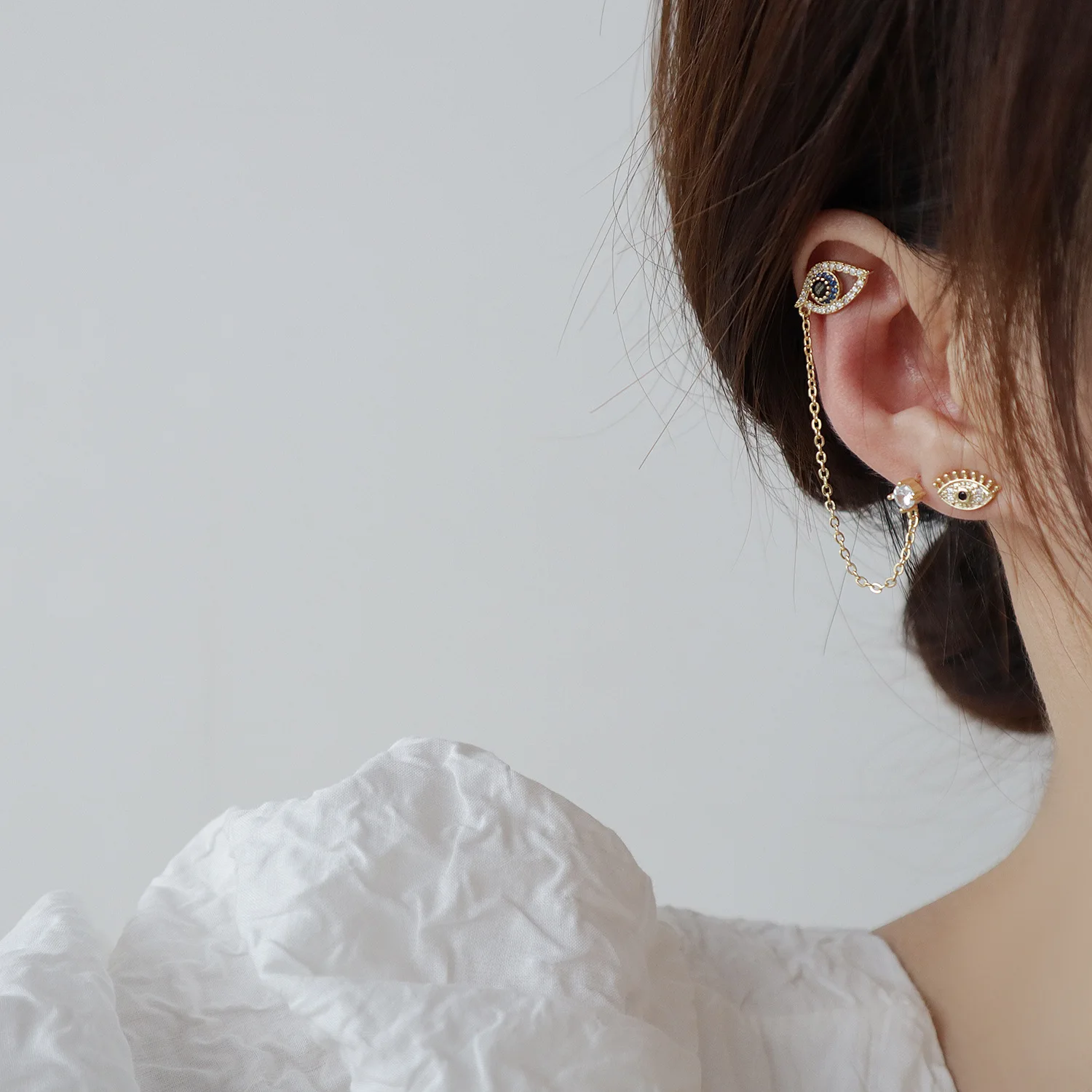 2021 New Jewelry 14K Real Gold Irregular Stud Earrings for Women Gift Shining Zircon Eyes Earrings
2021 New Jewelry 14K Real Gold Irregular Stud Earrings for Women Gift Shining Zircon Eyes Earrings