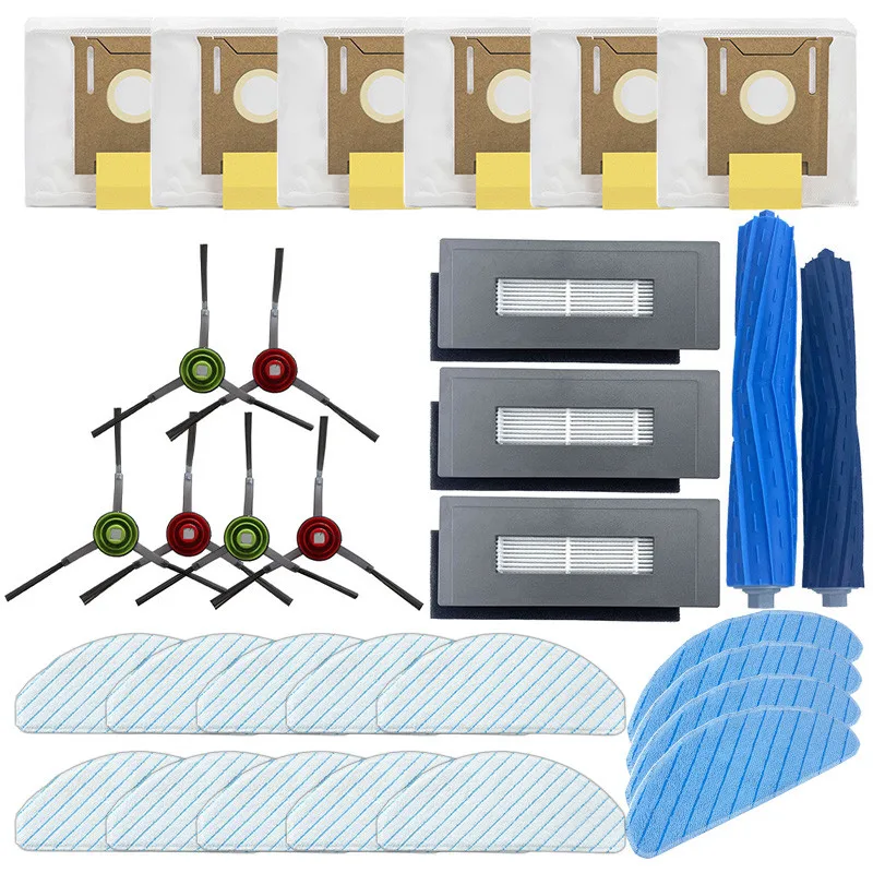 Vacuum Cleaner Part For ECOVACS T9AIVI Roller Brush Filter Side Brush Mop Cloth Dust Bag 6 Pcs Set Sweeper Cleaner Accessoies
Vacuum Cleaner Part For ECOVACS T9AIVI Roller Brush Filter Side Brush Mop Cloth Dust Bag 6 Pcs Set Sweeper Cleaner Accessoies