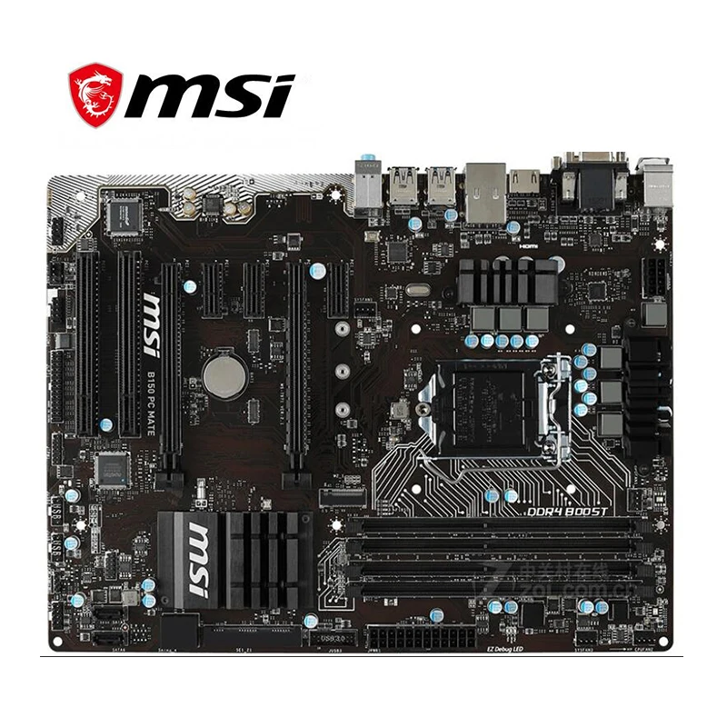 Материнская плата для MSI B150 PC MATE LGA 1151 DDR4 Intel 150M десктопная материнская SATA III USB3.0 PCI E