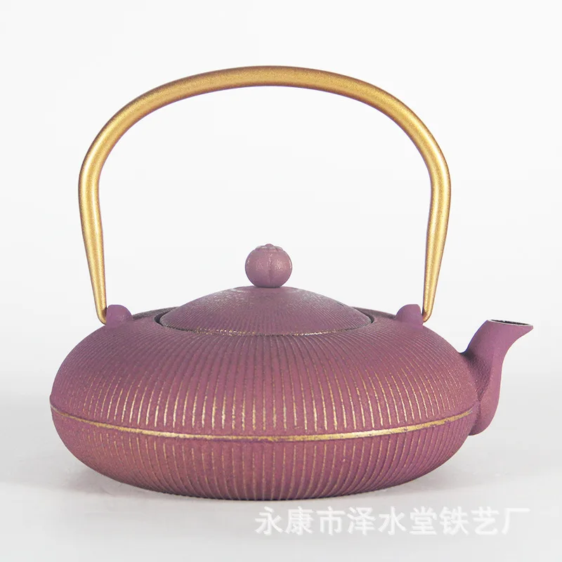 European and American Foreign Trade Color New Iron Pot Iron Tea Pot with Filter Screen inside Light Water Boiling Tea Making
European and American Foreign Trade Color New Iron Pot Iron Tea Pot with Filter Screen inside Light Water Boiling Tea Making