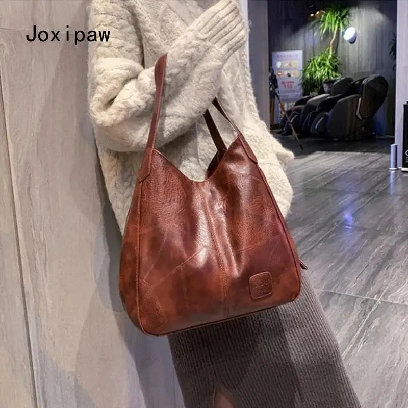 Vintage Handbag for Women Soft Pu Leather Shoulder Bag Large Capacity Luxury Lady Purse Fashion Brand Shoulder Bag Shopping Bag
Vintage Handbag for Women Soft Pu Leather Shoulder Bag Large Capacity Luxury Lady Purse Fashion Brand Shoulder Bag Shopping Bag