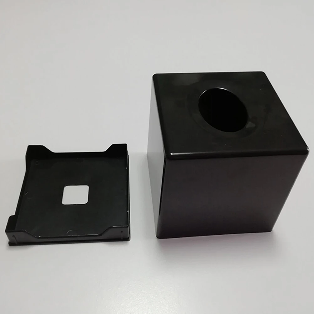 ABS Tissue Box Wooden Cube Paper Holder Napkin Case for Hotel Car Restaurant (Black)
ABS Tissue Box Wooden Cube Paper Holder Napkin Case for Hotel Car Restaurant (Black)