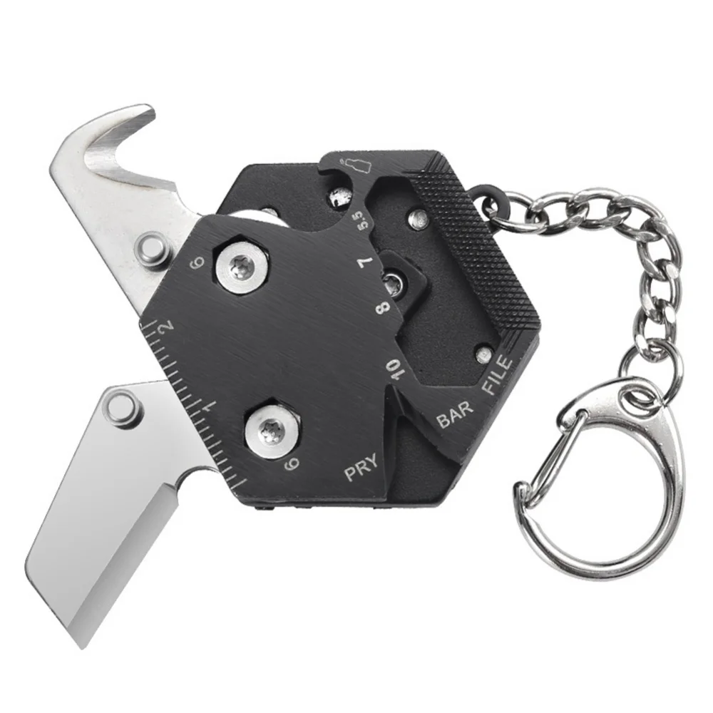 8 in 1 Folding Coin Keychain Fold Mini Gear Multifunctional Outdoor Tool For Camping Hunting
8 in 1 Folding Coin Keychain Fold Mini Gear Multifunctional Outdoor Tool For Camping Hunting