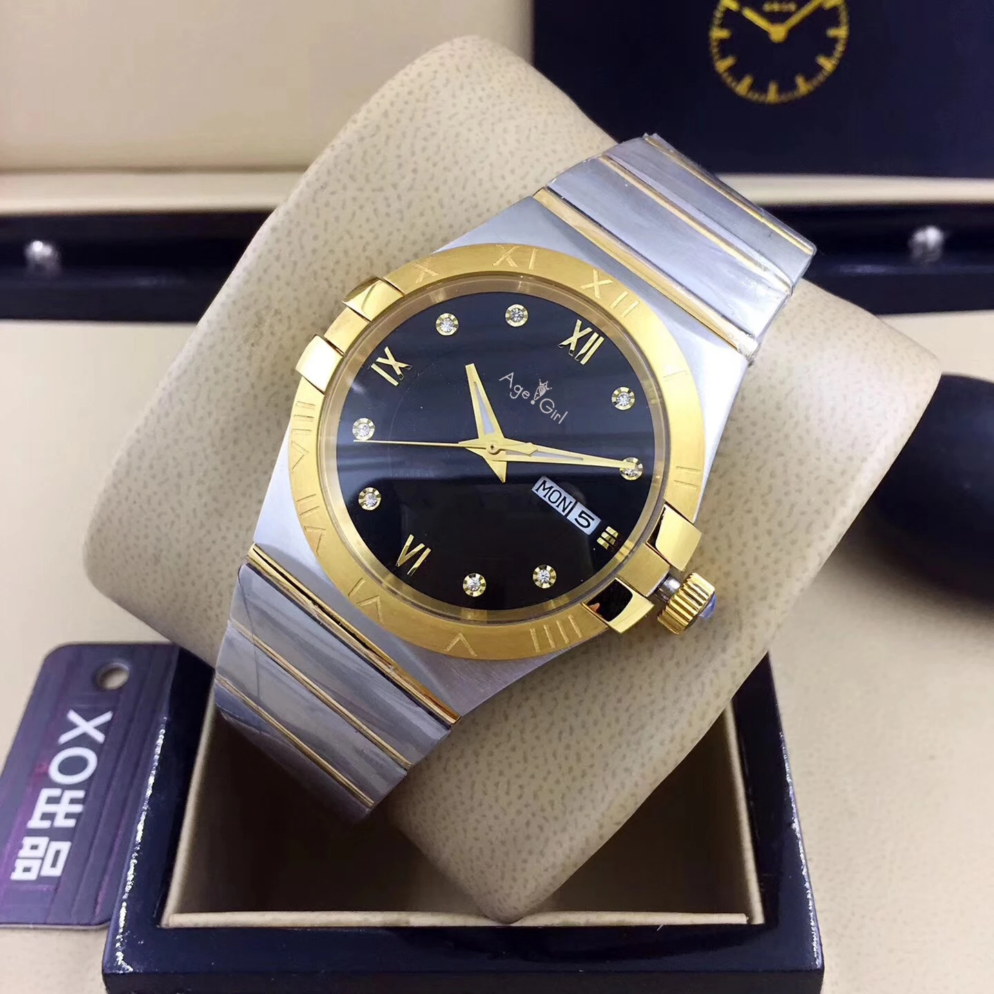 Luxury New Men Silver Black White Automatic Mechanical Stainless Steel Sapphire Watches Yellow Gold Rose Rome Glass Back
Luxury New Men Silver Black White Automatic Mechanical Stainless Steel Sapphire Watches Yellow Gold Rose Rome Glass Back