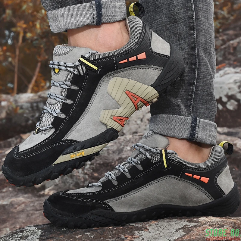 Genuine Leather Outdoor Men Hiking Shoes Waterproof Trekking Shoes Breathable Climbing Sneakers Sports Anti-Slip Hunting Shoes
Genuine Leather Outdoor Men Hiking Shoes Waterproof Trekking Shoes Breathable Climbing Sneakers Sports Anti-Slip Hunting Shoes