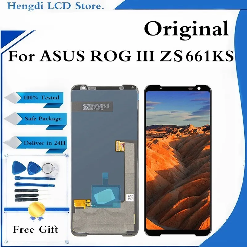 Original For ASUS ROG 3 ZS661KS LCD Display Touch Screen Digitizer Assembly For ROG Phone 3 Strix ASUS I003DD Display Replace
Original For ASUS ROG 3 ZS661KS LCD Display Touch Screen Digitizer Assembly For ROG Phone 3 Strix ASUS I003DD Display Replace