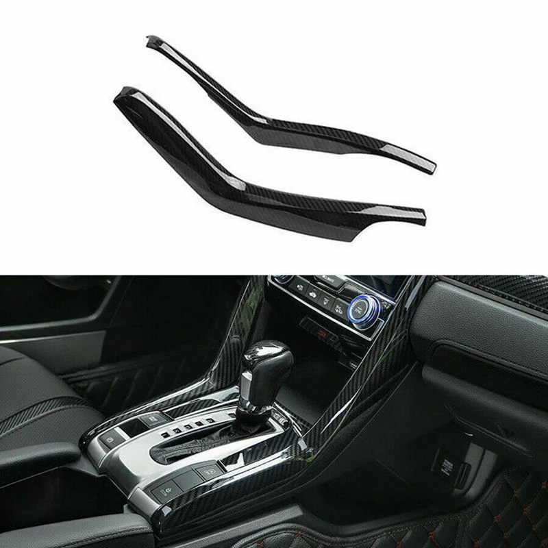 2Pcs Carbon Fiber Gear Shift Stripe Panel Cover Trim for Honda Civic 10Th 2016-2019
2Pcs Carbon Fiber Gear Shift Stripe Panel Cover Trim for Honda Civic 10Th 2016-2019