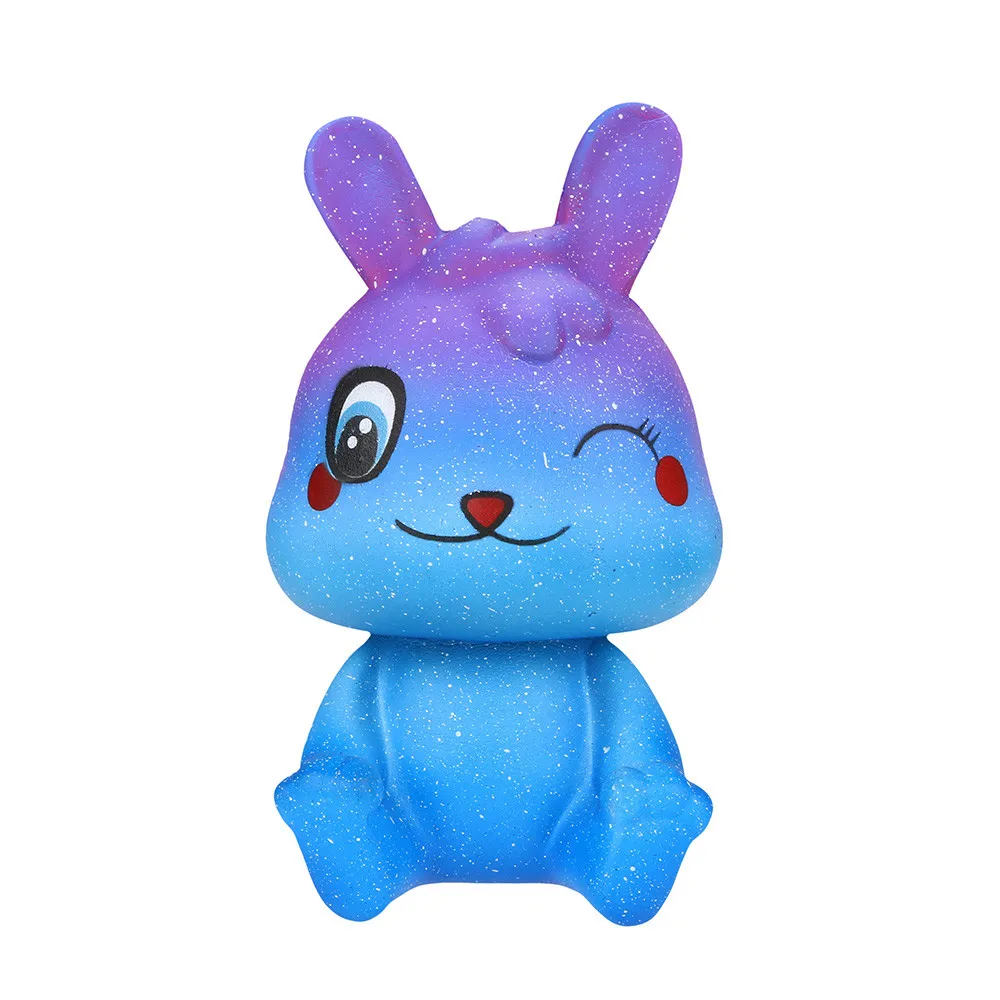 

Jumbo Starry Sky Rabbit Squishy Toys Slow Rising Squishies Scented Squeeze Toy Reliever Stress Adult Kids Decompression Toys 5*