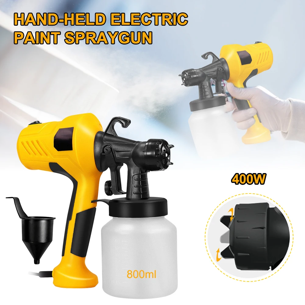 800ml Electric Paint Spray Gun Portable Spray Gun Alcohol Sprayer Handheld Plastic Adjustable Volume Low-pressure Sprayer Gun
800ml Electric Paint Spray Gun Portable Spray Gun Alcohol Sprayer Handheld Plastic Adjustable Volume Low-pressure Sprayer Gun