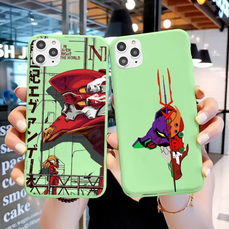 Popular Cartoon Evangelion Phone Case For IPhone 6 6s 7 8 Plus X Xs Xr Xsmax 11 12 Pro Promax 12mini Candy Green Silicone Cover
Popular Cartoon Evangelion Phone Case For IPhone 6 6s 7 8 Plus X Xs Xr Xsmax 11 12 Pro Promax 12mini Candy Green Silicone Cover