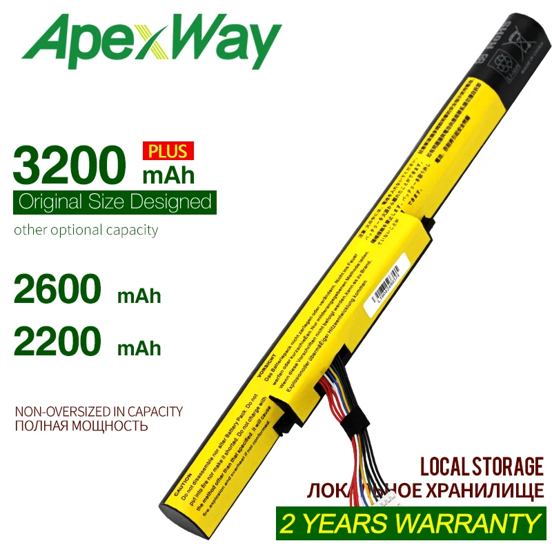 ApexWay аккумулятор для lenovo Pour Ideapad чехол ноутбука z400 z500 Z400A IFI L12L4K01 L12S4E21